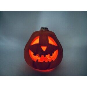 1998 Paper Magic Group Light Up Jack-O-Lantern Pumpkin Halloween Vtg Small‎
